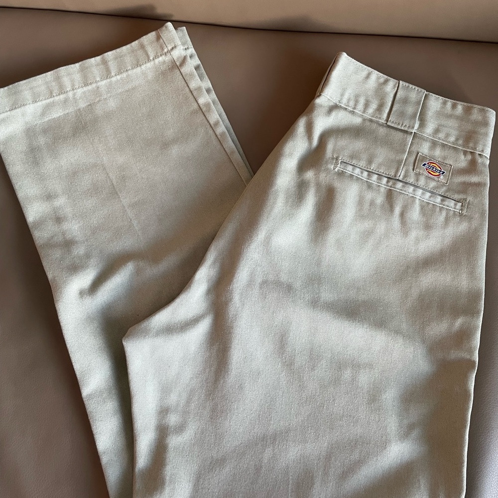 Dickies Tan Chinos Classic Straight-Leg Pants - Picture 1 of 8